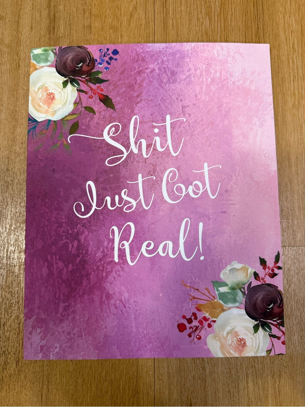 📚3 for $12📚 Wedding Planning Notebook - "Shit Just Got Real"